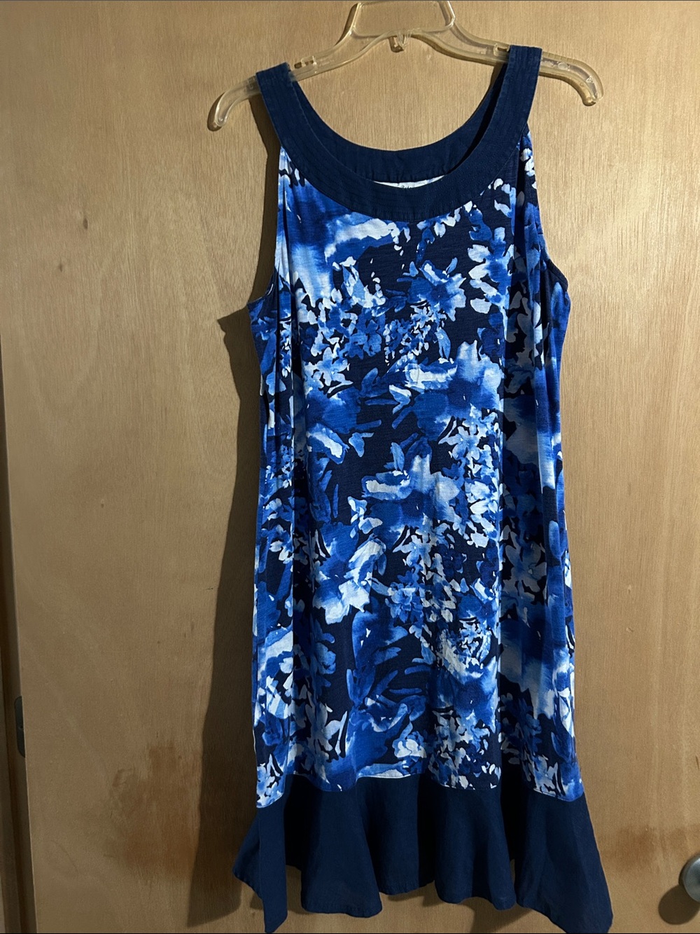 Tommy Bahama Blue Floral Sleeveless Swing Dress